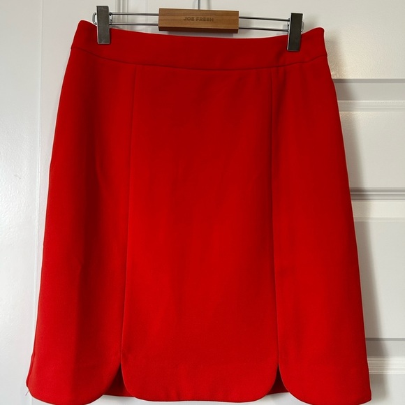 Skies Are Blue Red Tulip Hem Pull On Skirt - Picture 2 of 8